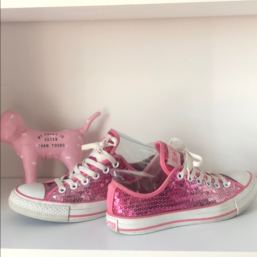 RARE Pink ombré Sequin Chucks Converse All Star